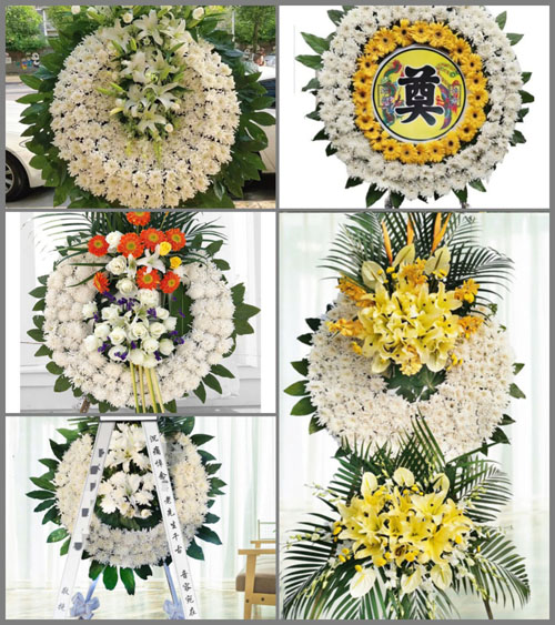 湖南怀化会同县青朗乡花圈速递